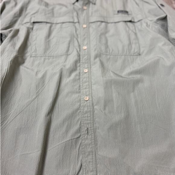 Eddie Bauer Men’s 2XL Trail Shirt Sage Green Outdoor Hiking Fishing Button Front - Picture 8 of 13
